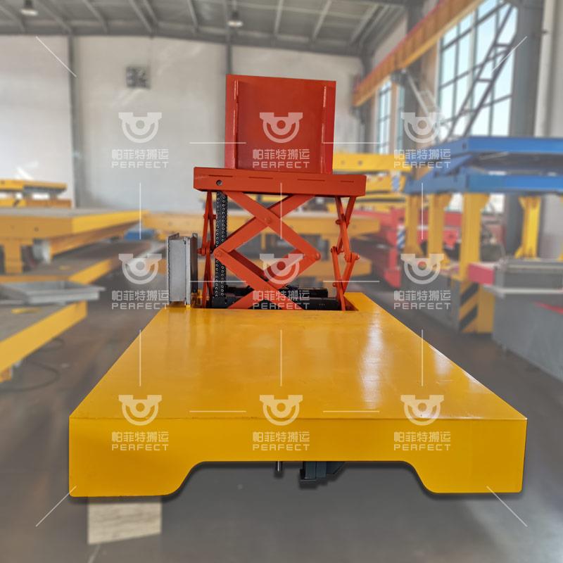 Hydraulic Lifting Platform Rail Transfer Trolley with Cable ..