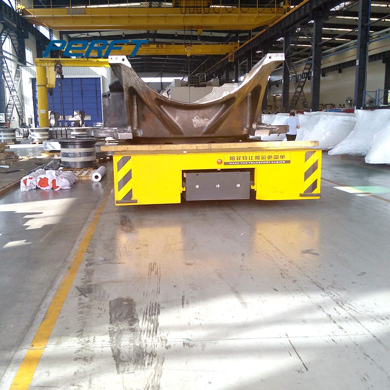 50 tons heavy load rail cart for shop floor material handling platform