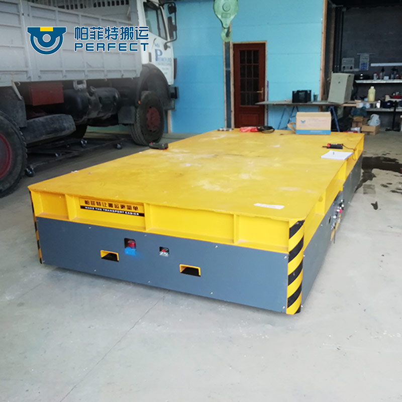 Customize 20 tons hydraulic lifting platform truck to transport the equipment in the building