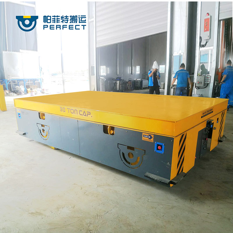 Battery Powered 20tons Self-Propelled Modular Transporter For Between Storage Area And Injection Machine Tranport