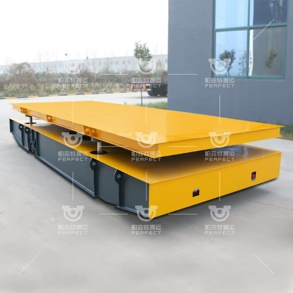 30 Ton Hydraulic Steering Trackless Electric Transfer Trolley