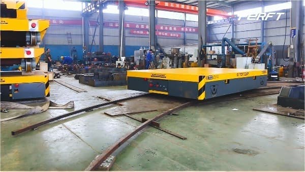Capacity 10 tons rail transfer trolley for workshop