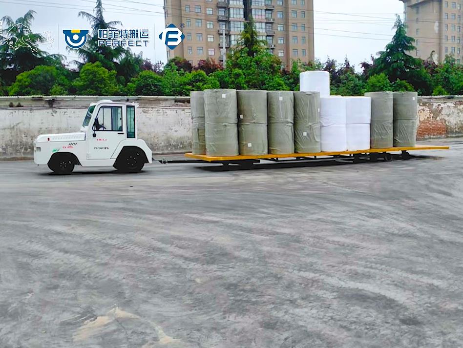 Capacity 5T industrial trailer to move paper roll