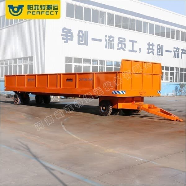 Unpowered trailer smelter ladle transfer trolley