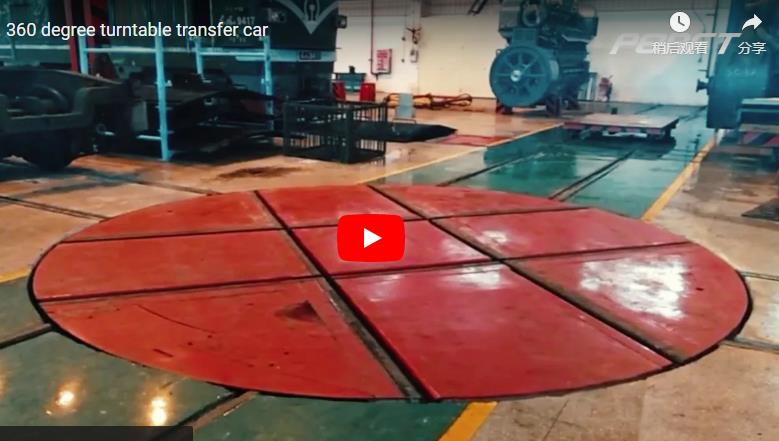 360 degree turntable transfer car