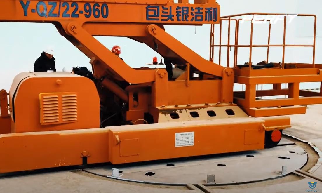 BZP rail turntable transfer car transport heavy duty equipment