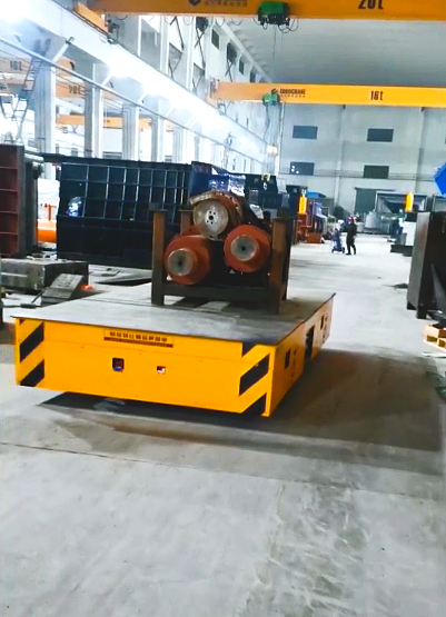 Low voltage materials transfer trolley to move materials–Customized transfer cart for factory