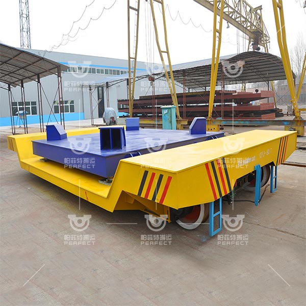 Steel ladle transfer car for steel plant