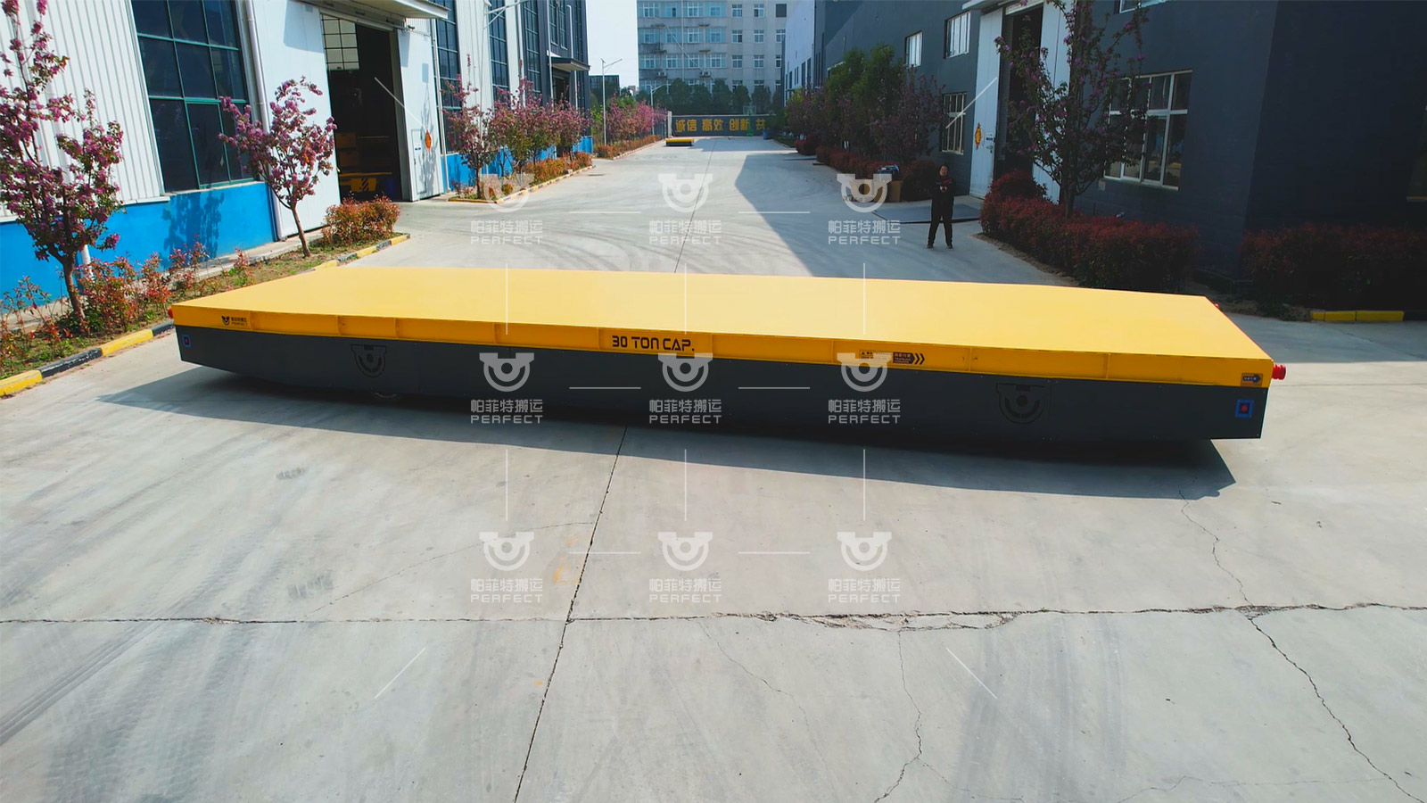 30-ton railless transfer cart for factory