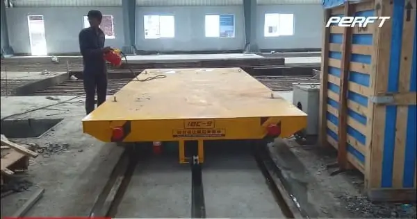20t low voltage rail transfer car material handling manufacturer