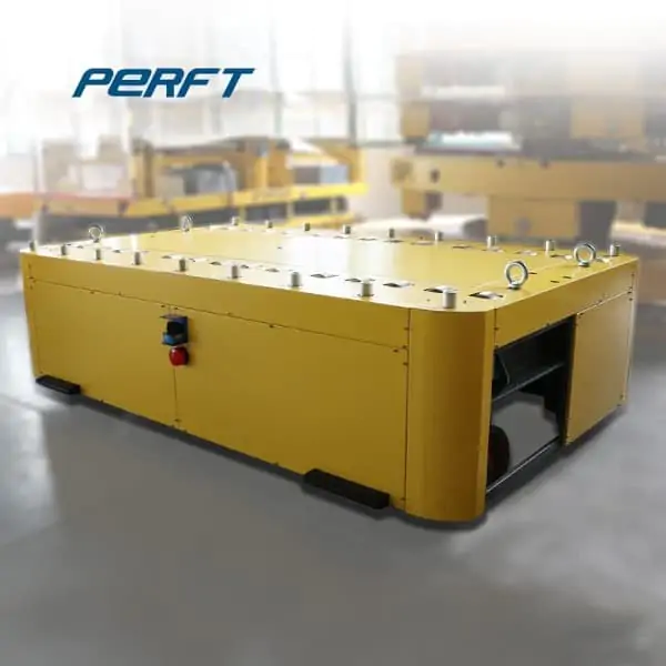 Tow cable powered rail transfer vehicle
