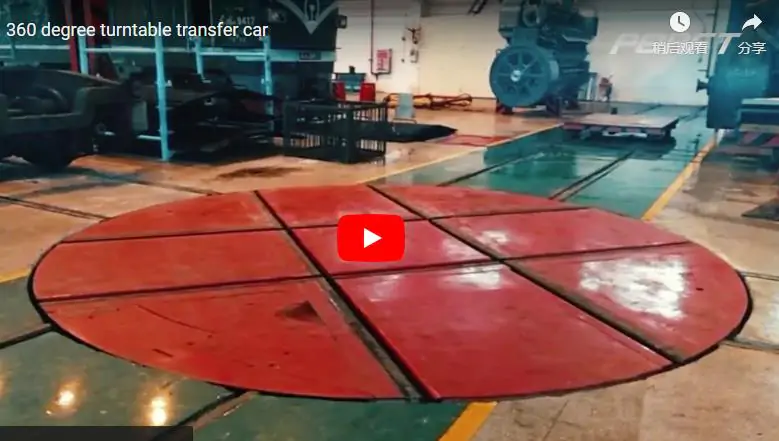 360 degree turntable transfer car